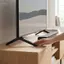 apill Asixxsix Chân TV cho TV 40 đến 43 Inch Thay thế chân đế bằng nhựa tối giản hiện đại Cài đặt dễ dàng và nhanh chóng (Màu đen)