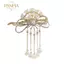 PNPIA- Rỗng Nơ Kẹp Tóc Cho Nữ Pha Lê Hoa sel Vuốt Tóc Bé Gái Thời Trang Thanh Lịch Sáng Bóng Barrettes Phụ Kiện Tóc