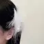 PNPIA- Trắng Thiên Nga Lông Vũ Giả Ngọc Trai Kẹp Tóc Mũ Phong Cách Ba Lê Sân Khấu Hiệu Suất Bên Kẹp Cô Gái Đảng Phụ Kiện Tóc Quà Tặng