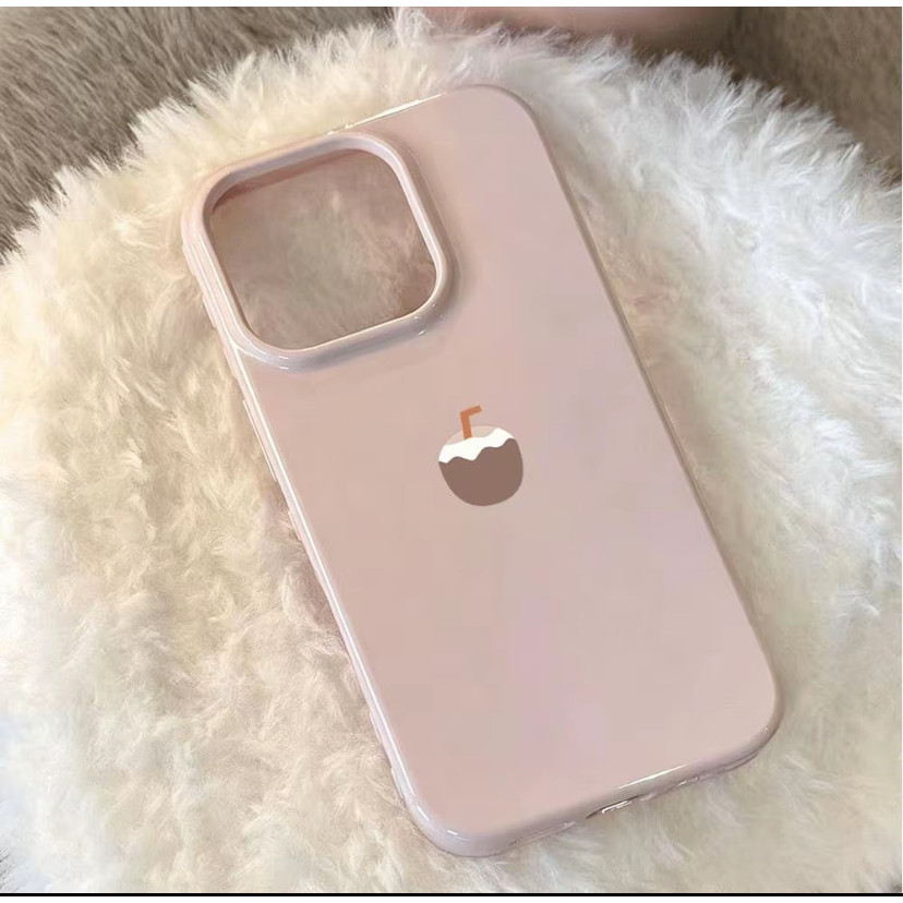 Ốp lưng in cà phê bánh chống sốc cho iPhone 17/16/15 Pro Max13/12/11 Pro