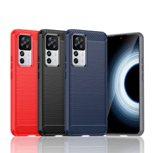 Ốp lưng Xiaomi 12T Pro 5G Vỏ nhựa TPU mềm bằng sợi Carbon cho Ốp điện thoại Xiaomi 12T 5G