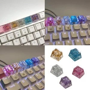 MOON 1 Keycap Cá Tính Trong Suốt Thiết Kế Lá OEM Profile R4S Keycap Bàn Phím Chơi Game Tùy Chỉnh Nhựa Keycaps