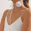 ECK Nhung Hoa Choker Nelace Hoa Lớn Cổ Choker Nelace Hoa Camellia Dài Nhung Choker Dành Cho Nữ HOT