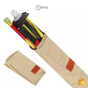Túi đựng cần câu bằng vải Canvas 120 / 130 / 140CM Cần câu chống nước Ô câu chuyện Hộp đựng bánh răng gấp Túi đeo vai di động mới