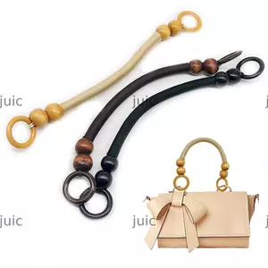 Dây đeo túi đeo vai JUIC Dây Nylon bằng gỗ Hạt DIY Tay cầm túi xách