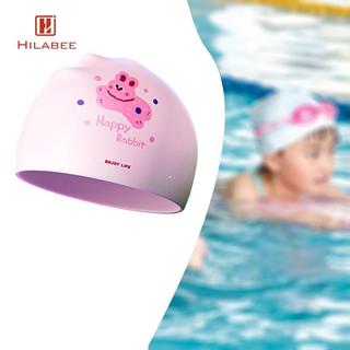 HILABEE Silicone Linh Hoạt Mũ Bơi Trẻ Em Hoạt Hình Chống Thấm Nước Mũ Bơi Bảo Vệ Tai Mũ Tắm Cho Bể Bơi Và Lặn