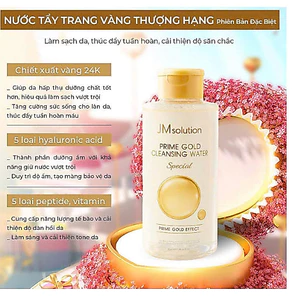 TẨY TRANG JM SOLUTION PRIME GOLD BẢN ĐẶC BIỆT 850ML