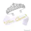 FF Girls Party Crowns Vai Ribbon Set Metal Headbands Prom Dance Phụ kiện