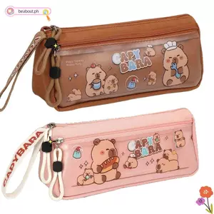 Túi văn phòng phẩm BEABOUT, Túi đựng bút tam giác Capybara đa chức năng, Hộp đựng bút dung lượng lớn chất lượng cao
