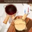 Cốc đo Espresso thủy tinh chịu nhiệt 75ml Bình sữa thủy tinh miệng đôi có tay cầm Cốc đo cân thủy tinh [VN]