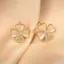 S925 Bạc Kim Opal Bốn Lá Bông Tai Cỏ Ba Lá Cao Cấp Thiết Kế Niche 2023 Phong Cách Mới Nữ Mặt Tròn Bông Tai 2026-6-1