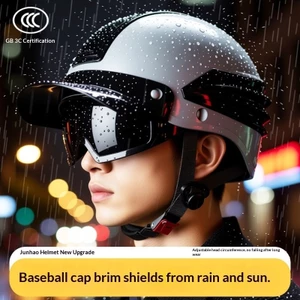 QMP3 C Được Chứng Nhận Xe Điện Mũ Bóng Chày Mũ Bảo Hiểm Nam Không Áp Lực Tóc Mùa Hè Mũ Chống Nắng Nữ An Toàn Helme