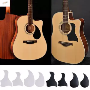 ZENZON Trong Suốt Guitar Guard, ABS Hình Nước Trong Suốt Acoustic Guitar Pickguard, Đen Hình Chim Thay Thế Chống Trầy Xước Cổ Điển Tấm Bảo Vệ Bảo Vệ Guitar