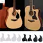ZENZON Trong Suốt Guitar Guard, ABS Hình Nước Trong Suốt Acoustic Guitar Pickguard, Đen Hình Chim Thay Thế Chống Trầy Xước Cổ Điển Tấm Bảo Vệ Bảo Vệ Guitar