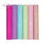 CATMALLER88 Vải da PVC lấp lánh, Bột lấp lánh lấp lánh đầy màu sắc Vải da nhân tạo, Chunky Long lanh 20x30cm Đồ thủ công DIY Túi da giả Chất liệu làm