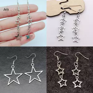 JULYHOT Y2k Ngôi Sao Bông Tai Nữ Thần Ngôi Sao Nelace Ngôi Sao Quà Tặng Ngôi Sao Hiện Đại Quyến Rũ Bông Tai Thả Massivedeals