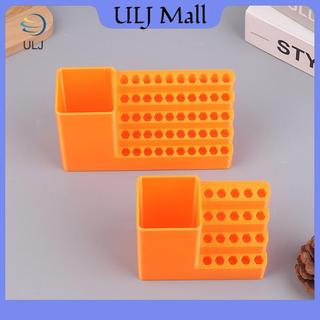 ULJ 1 Giá đỡ máy khoan 20 / 50 lỗ Bit Sắp xếp đầu tuốc nơ vít Hộp công cụ Hộp công cụ Bảng lỗ Tuốc nơ vít Giá đỡ chuôi lục giác.