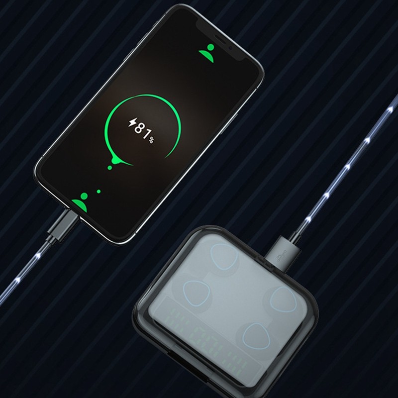 Tai nghe không dây cặp đôi M22 Màn hình kỹ thuật số cảm ứng Tai nghe Bluetooth Tai nghe kép Tai nghe khử tiếng ồn