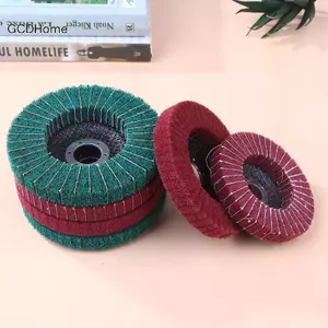 GDDHome 100 / 115 / 125mm Bánh mài cho máy mài góc bằng sợi Nylon Đĩa đánh bóng bánh xe 5 Inch Bánh mài không dệt Kim loại Gỗ xoay HOT