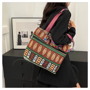 Túi đeo vai nữ Niche phong cách dân tộc Túi vải phong cách Bohemian