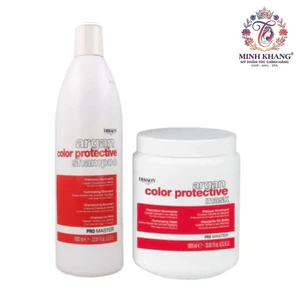 Dầu gội và hấp giữ màu, sáng, bóng DIKSON ARGAN COLOR PROTECTIVE ILLUMINANTE 1000mlx2 [ MK ]