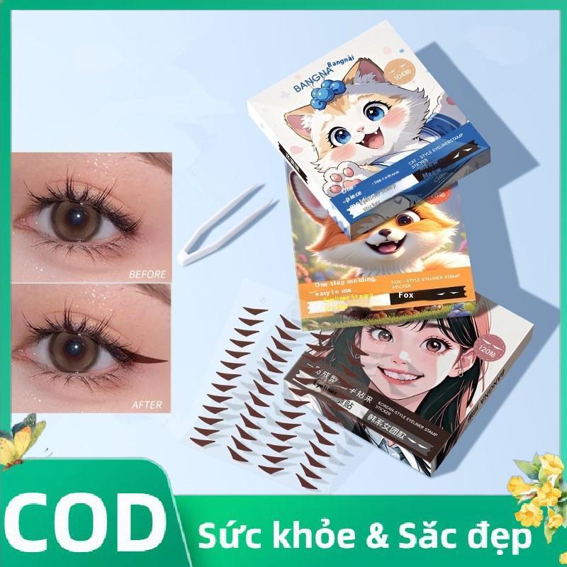 Trong Kho 104/120/128Pcs Kẻ Mắt Con Dấu Dán Nước & Mồ Hôi Chống Kẻ Mắt Vá Cá Tuyết
