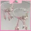 MYPANDA Mới Hồng Sakura Bướm Pha Lê Hạt Vòng Tay Nữ sel Charm Vòng Tay Cô Gái Dự Tiệc Trang Sức Thời Trang Quà Tặng.