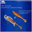 THÊM Mồi câu cá VIB kim loại 2 trong 1 Đúc dài Mắt 3D thực tế Mồi giả cho nước ngọt Nước mặn câu cá BSS