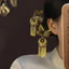 {Golden Butterfly Su} Phong Cách Trung Hoa Mới Phong Cách Trung Hoa Bướm Vàng Tua Rua Kẹp Tóc Nữ Hình Chữ U Kẹp Tóc Phụ Kiện Tóc