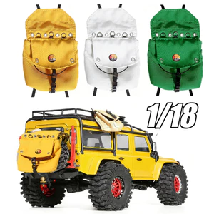 Túi đựng lốp dự phòng bằng vải Mini cho bánh xích RC 1 / 18 TRX4-M SCX24 MJX Land Rover - Bộ phận nâng cấp trang trí hành lý du lịch mô phỏng
