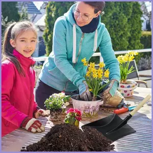 Xẻng Làm Vườn Tay Cầm Bằng Gỗ Hạng Nặng Trồng Vườn Xẻng Tay Cho Sân Trang Trại Con Đường Lái Xe mueadsyvn