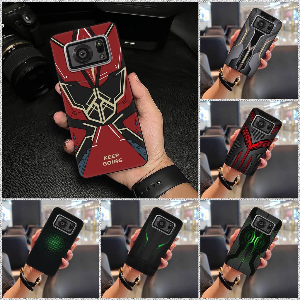 Ốp Lưng TPU Silicon Cho Sharp Aquos R6 / SH-51B / P6 / R6G, Ốp Mềm Bền, Thiết Kế Mecha, Chống Sốc, Bảo Vệ Toàn Bộ