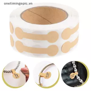 VFZ 500 Chiếc Trang Sức Nhãn Tự Dính Giá Dumbell Thẻ Nelace Nhẫn Nhãn Giấy Phụ Kiện Trang Sức DIY Hiển Thị Dụng Cụ OTE