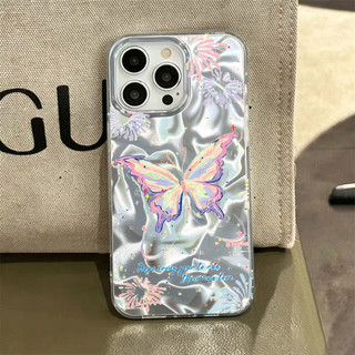 Ốp Lưng Bướm Cho Redmi Note 15 14 9 9s Pro Redmi 15A 15C 14S A7 A5 A3X A3 12C Xiaomi Mi 17T 15T 14T 11 Lite PC Cung Pháo Hoa Nhiều Màu Sắc Có Dây Xích Vỏ Điện Thoại