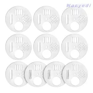 WANYEDI 10 Cái Cổng vào tổ ong, Đĩa khai thác ong có thể xoay bằng thép không gỉ, Lỗ luồng khí thông gió Vòng vào cửa ong Hộp tổ ong