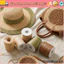 Ruy băng mũ móc ORDOBOX, Sợi Raffia bền thân thiện với môi trường, Dệt chất lượng cao cấp 120M mỗi cuộn Sợi móc DIY