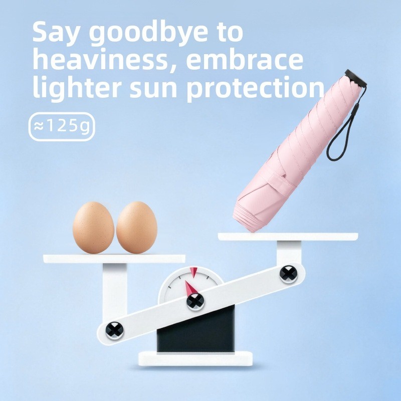 ST2 Chỉ Trọng Lượng 103g Ô Chống Nắng Nhẹ 5 Lần Có UPF 50 Bảo Vệ Để Mang Theo Hàng Ngày TS2