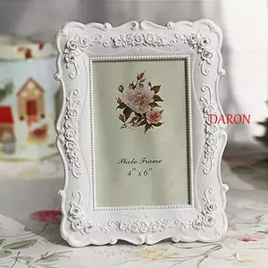 Khung Ảnh Trắng DARON, Khung Ảnh Treo Tường Hình Tinh Tế DIY, Dễ Dàng Sử Dụng Ins Phong Cách Bắc Âu Hiển Thị Ảnh Chân Đế Hoa