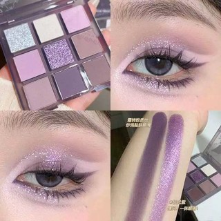 Màu Xám hun khói Tím Chín Màu Bảng Phấn Mắt Cô Gái Dreamland Matte Fine Nhấp Nháy cos Cô Gái Nóng Nguyên Chất Desire Phong Cách Di Động