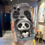 Ốp Lưng Cho VIVO Y03 Y02 Y19S Pro Y16 Y02S Y15S Y15A Y01 Y17 U10 Y22 Y22S Y21 Y20 Y12S Y12A Y36 Y27 V60 V50 Lite Kem Sóng Cong Cạnh Họa Tiết Gấu Trúc Dễ Thương NYK109