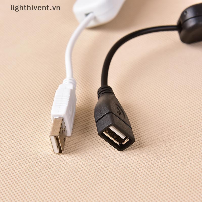 [lighthivent] Cáp USB Công Tắc Nam Sang Nữ BẬT TẮT Cáp Chuyển Đổi Đèn LED Dây Nguồn 2 Màu (VN)