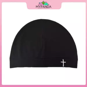 MYPANDA Cross Thêu Mũ Beanie Mềm Mại Thoáng Khí Co Giãn Ấm Áp Mũ Dệt Kim Dành Cho Nam Nữ Dạo Phố Du Lịch Ngoài Trời.