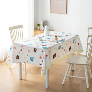 Khăn trải bàn màu kẻ sọc, phong cách Hàn Quốc, chống thấm nước và chống dầu, sang trọng nhẹ nhàng, đa năng, đồ nội thất và đồ gia dụng