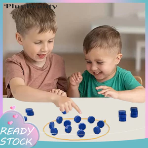 < Pluscloth > Bộ trò chơi nam châm có dây Tiệc gia đình Dây từ tính Trò chơi bảng cờ vua 2 người chơi Chiến lược xếp hình Trận chiến Cờ vua từ tính cho trẻ em Người lớn Đồ chơi huấn luyện trí não vui nhộn Gia đình Par