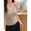Milyfashion Ren Khâu Sling Có Miếng Lót Ngực Mặc Ngoài Dây Ôm Hơn Nhìn Nguyên Chất Desire Đẹp Lưng Ngắn Top Mùa Hè 2DHS