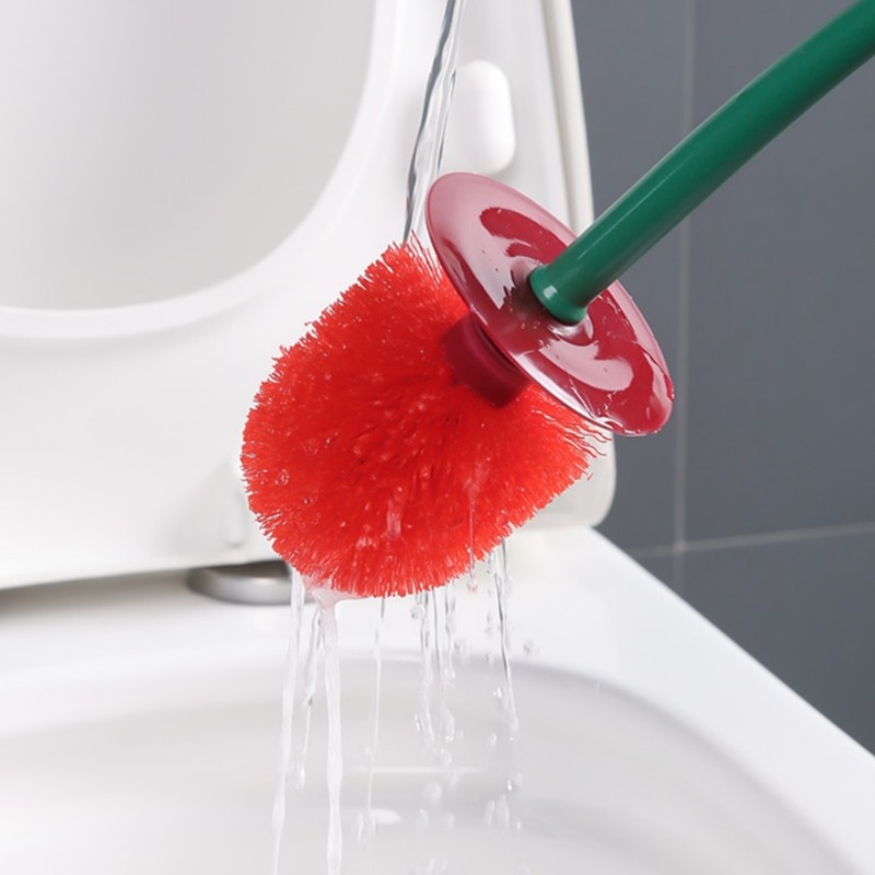 Mới Hình Anh Đào Bàn Chải Vệ Sinh Nhựa Tay Cầm Dài Bộ Bàn Chải Vệ Sinh Phòng Tắm Góc Chết Dụng Cụ Vệ Sinh