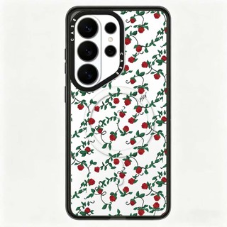 Ốp lưng Phone Case For cứng hình hoa xanh Acrylic màu hồng từ tính cho Samsung Galaxy S26 25 24 23 22 UItra S26 25 24 Plus Vỏ bảo vệ chống sốc