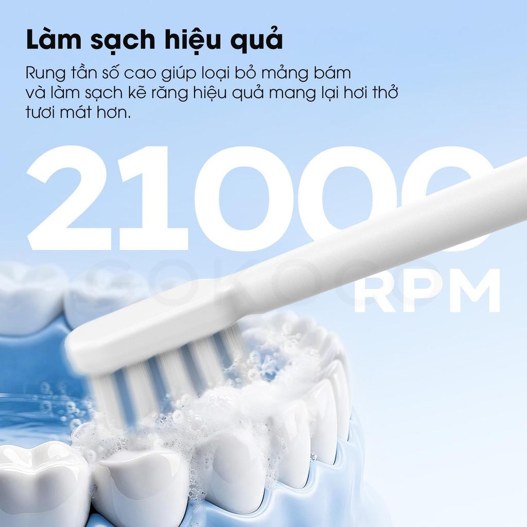 GOKOCO Bàn Chải Đánh Răng Điện Sóng Âm - 5 Chế Độ, Pin 45 Ngày, Chống Nước IPX7, Sạc USB Tiện Lợi | BigBuy360 - bigbuy360.vn