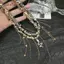 AqToCna Xu Hướng Thời Trang Phụ Kiện Không Đều Quấn Tay Tình Yêu Viền Serpentine Mặt Dây Chuyền Mix Nelace Thép Không Gỉ Trang Sức AqToCna