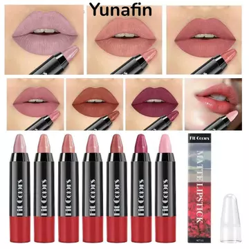 Bút viền môi YUNAFIN, Bút chì lót môi màu nâu chống thấm nước lâu trôi, Son môi mờ dưỡng ẩm Bút chì màu